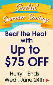 Save Up to $75 OFF Your Order