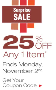 25% OFF Any 1 Item