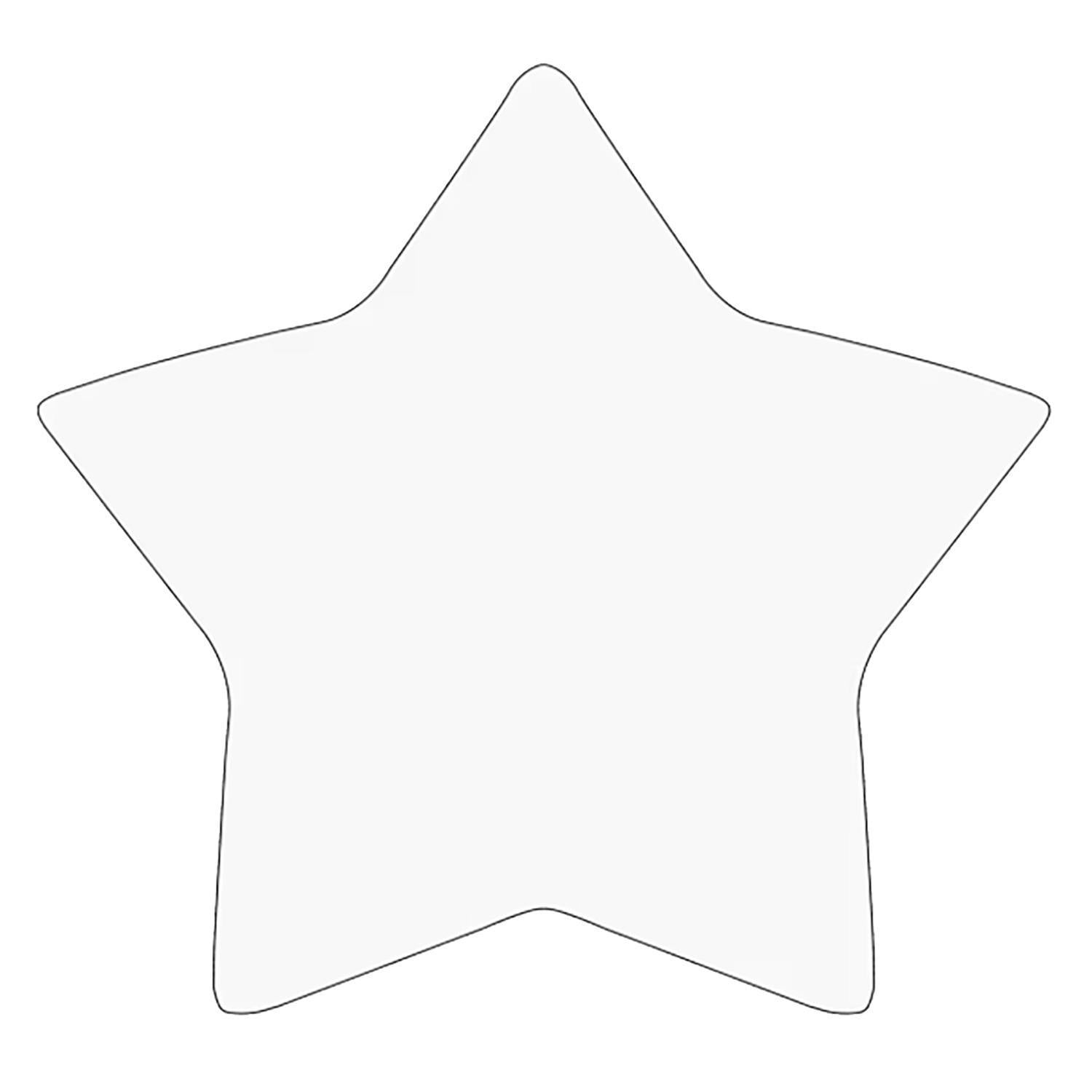 Oceanside Clear 7-3/4 Pre-Cut Star 3 Pack - 96 COE