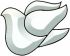 Small Dove Bevel Cluster