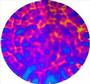 1/4 Sheet Green / Magenta Blue Aurora Borealis On Thin Clear - 90 COE