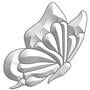 Medium Butterfly Bevel Cluster