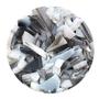8.5 oz Black and White Opal Dual Tone Coarse Frit - 96 COE