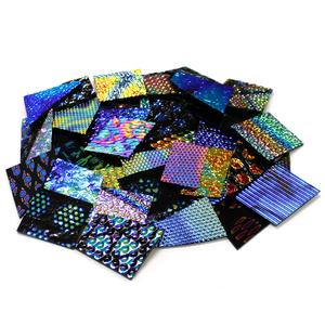1 Lb CBS Experimental Dichroic Scrap On Black - 96 COE