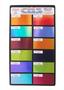 Dichroic Primary Color Crinklized Starter Pack On Thin Black - 96 COE
