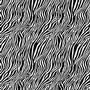 Glass Accents Zebra Print Black Decal