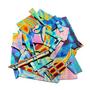1 Lb DichroMagic Tie Dye Patterns Dichroic Scrap On Black - 90 COE
