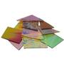1/4 Lb CBS Crinklized Dichroic Scrap On Thin Clear - 96 COE