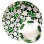 Green Peppermint Twist Millefiori - 90 COE