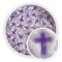 Purple & White Crosses Millefiori - 96 COE