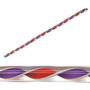 Purple And Red Over White Ribbon Cane - 96 COE