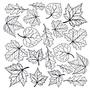 Fall Leaves Black Enamel Decals