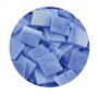 3/4 Blue Opaque Stained Glass Chips - 48 Pieces