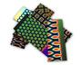 1/4 lb DichroMagic Chamber Pattern Dichroic Scrap on Thin Black - 96 COE