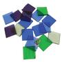 Fuseworks Cool Colors 1 Squares 18 Piece Assortment - 90 COE