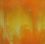 Oceanside Orange On Clear Hand-Rolled Streaky - 96 COE