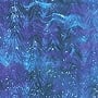 Uroboros Blue, Violet with Sky, Clear, White Herringbone Ripple
