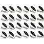 Quill Feather Pen Inspiration Black Enamel Decals