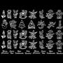 Christmas Designs White Enamel Decals