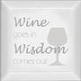 Delphi Studio Wine and Wisdom Engraved Bevel