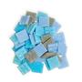 3/4 Blue/Gray Venetian Glass Tile Mix - 1 Lb