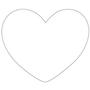 Oceanside White 6 Pre-Cut Heart 3 Pack - 96 COE