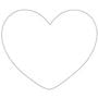 Oceanside White 8 Pre-Cut Heart 3 Pack - 96 COE