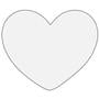 Oceanside Clear 6 Pre-Cut Heart 3 Pack - 96 COE