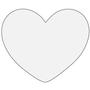 Oceanside Clear 8 Pre-Cut Heart 3 Pack - 96 COE