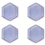 8 Clear Hexagon Stepping Stone Mold - 4 Pack