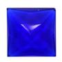 Blue Square 25mm Faceted Jewel