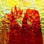 Wissmach Red and Yellow Streaky Transparent Flemish