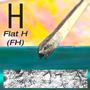 1/2 Flat H Embossed Sea Salt Lead Came - 44 lb Box