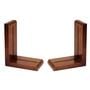 Cherry Wood Finish Bookends - 1 Pair