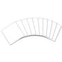 8 White Glass Squares 10 Pack - 96 COE