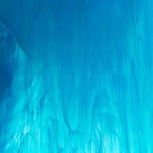 12" x 12" Oceanside Blue Topaz And White Wispy - 96 COE