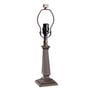 6-3/4 Herringbone Lamp Base with Harp - in-line switch