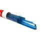 Bullseye Turquoise Blue Transparent Ribbons, 4 mm - 90 COE