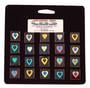 CBS Small Technicolor Dichroic Hearts 20 Pack - 96 COE