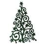 6 Pre-Cut Small Scroll Christmas Tree - 96 COE