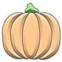Colorful Pumpkin Bevel Cluster